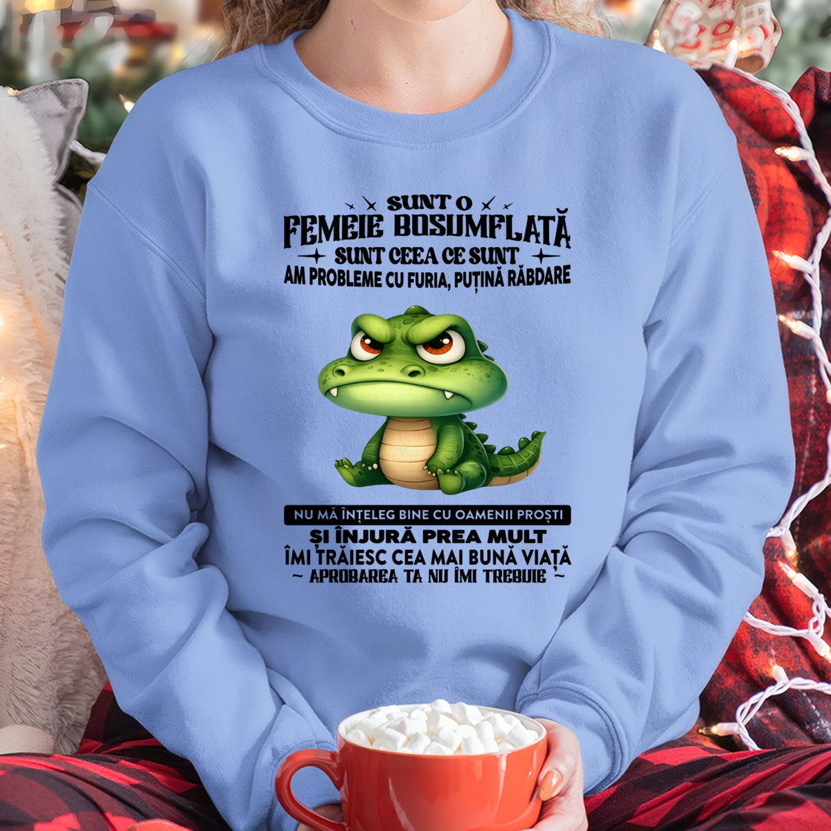 SUNT O FEMEIE BOSUMFLATĂ - Tricou de ziua de naștere pentru femeie - RO/TRNN00 (SKU2605-376-00)