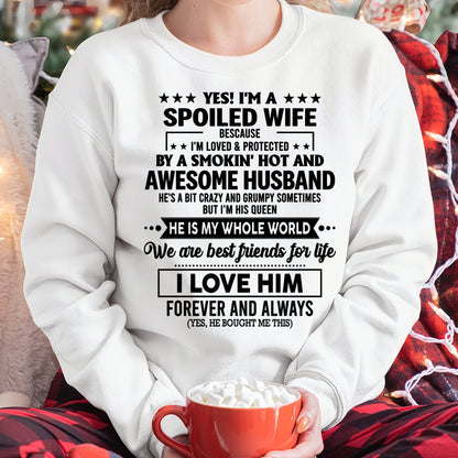 YES I'M A SPOILED WIFE OF A SMOKIN' HOT AND AWESOME HUSBAND - FROM HUSBAND - TRNN00 (SKU26T-01197-00)
