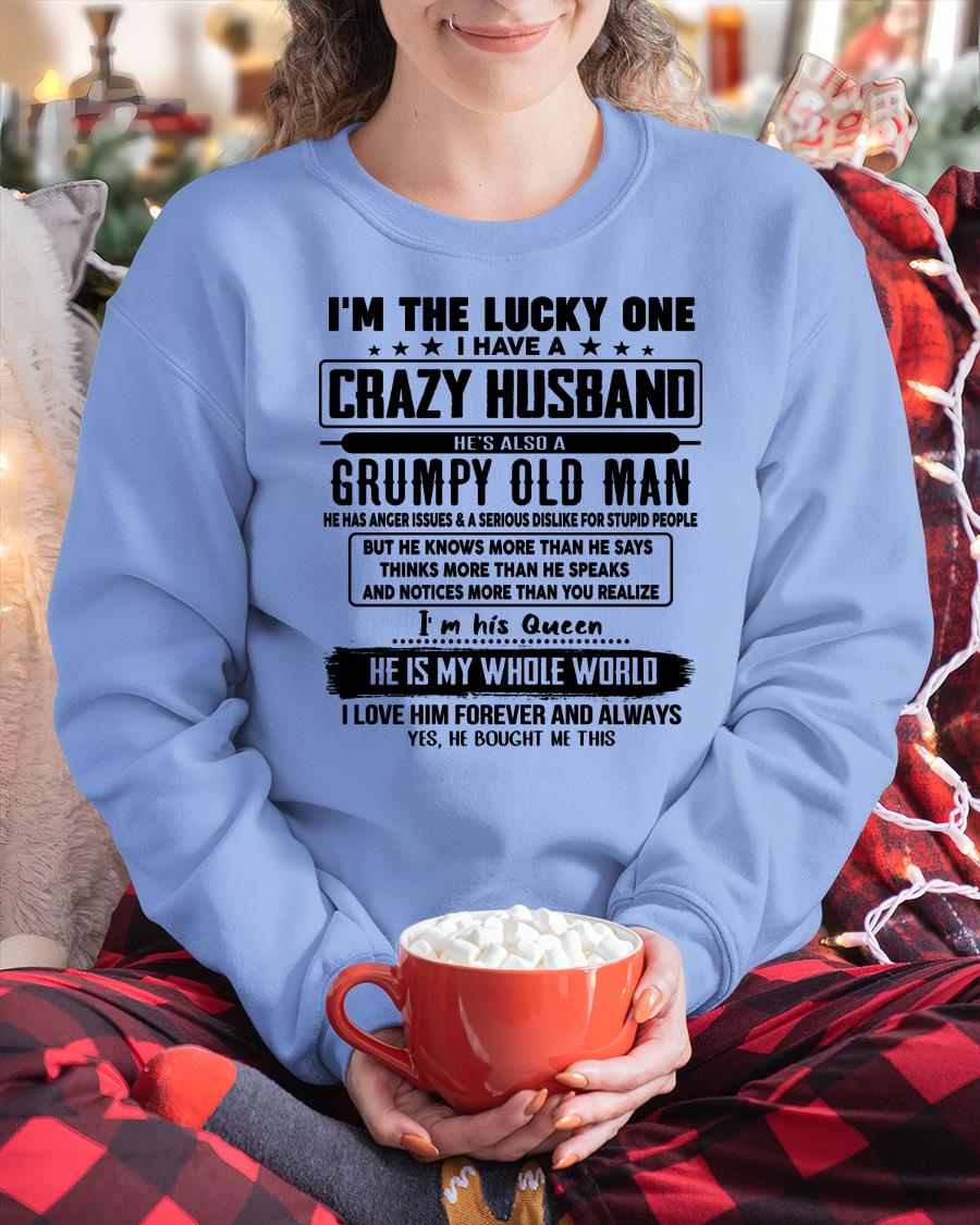I am Lucky One I Have A Crazy Husband - Gift for Wife From Husband - TRNN00 (SKUT-LUCKYONE-00)