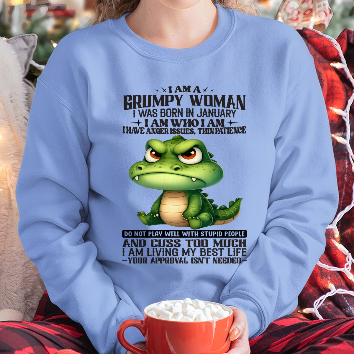JANUARY - I AM WHO I AM - Birthday T Shirt For Woman - TRNN01 (SKU2602-183-01)