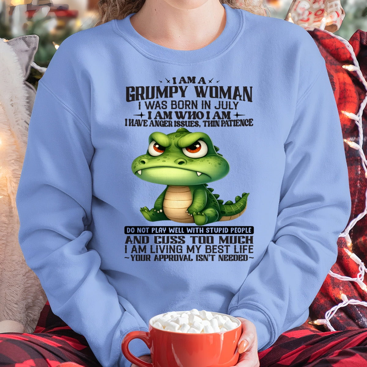 JULY - I AM WHO I AM - Birthday T Shirt For Woman - TRNN07 (SKU2602-183-07)