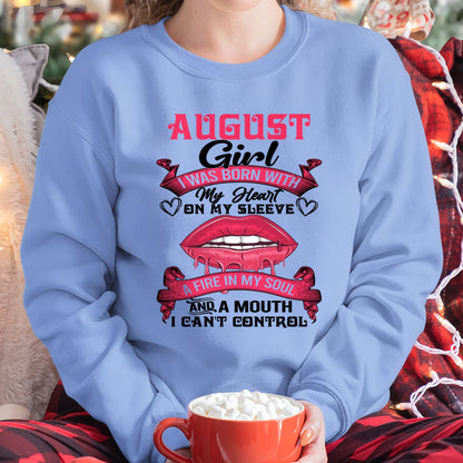 AUGUST QUEEN – Strong, Passionate & Unapologetically Bold - Birthday T Shirt For Woman - TRNN08 (SKU2603-255-08)