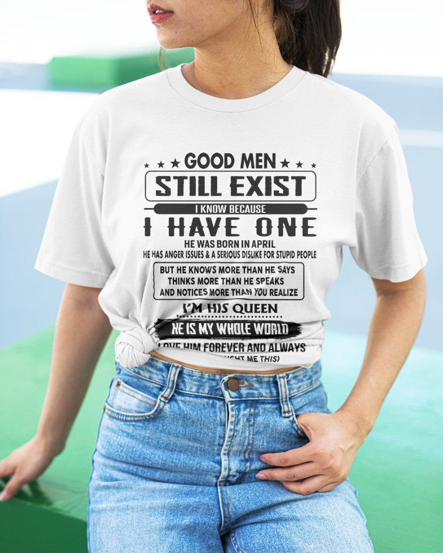 April - Good men Still Exist - gift for your girlfriend, wife from Husband - TRNN04 (SKU-GM-04)