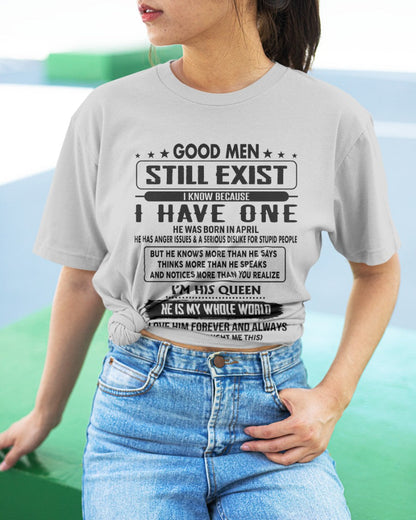April - Good men Still Exist - gift for your girlfriend, wife from Husband - TRNN04 (SKU-GM-04)