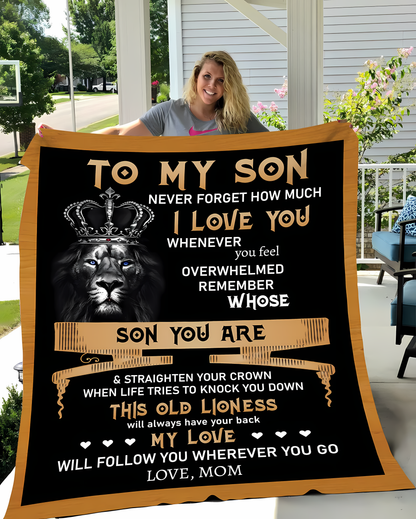 Special Gift For Your Son Blanket - From Mom