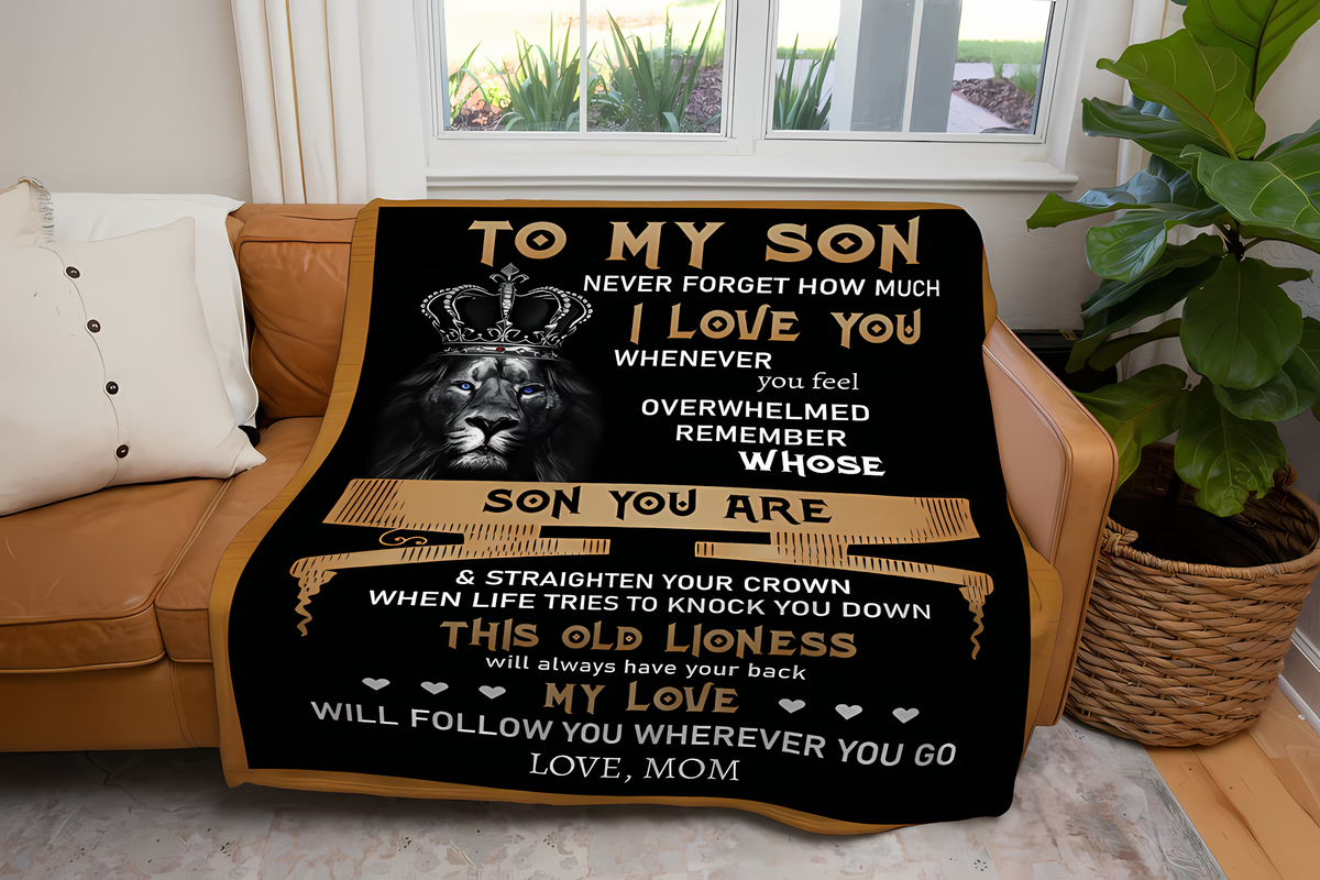 Special Gift For Your Son Blanket - From Mom