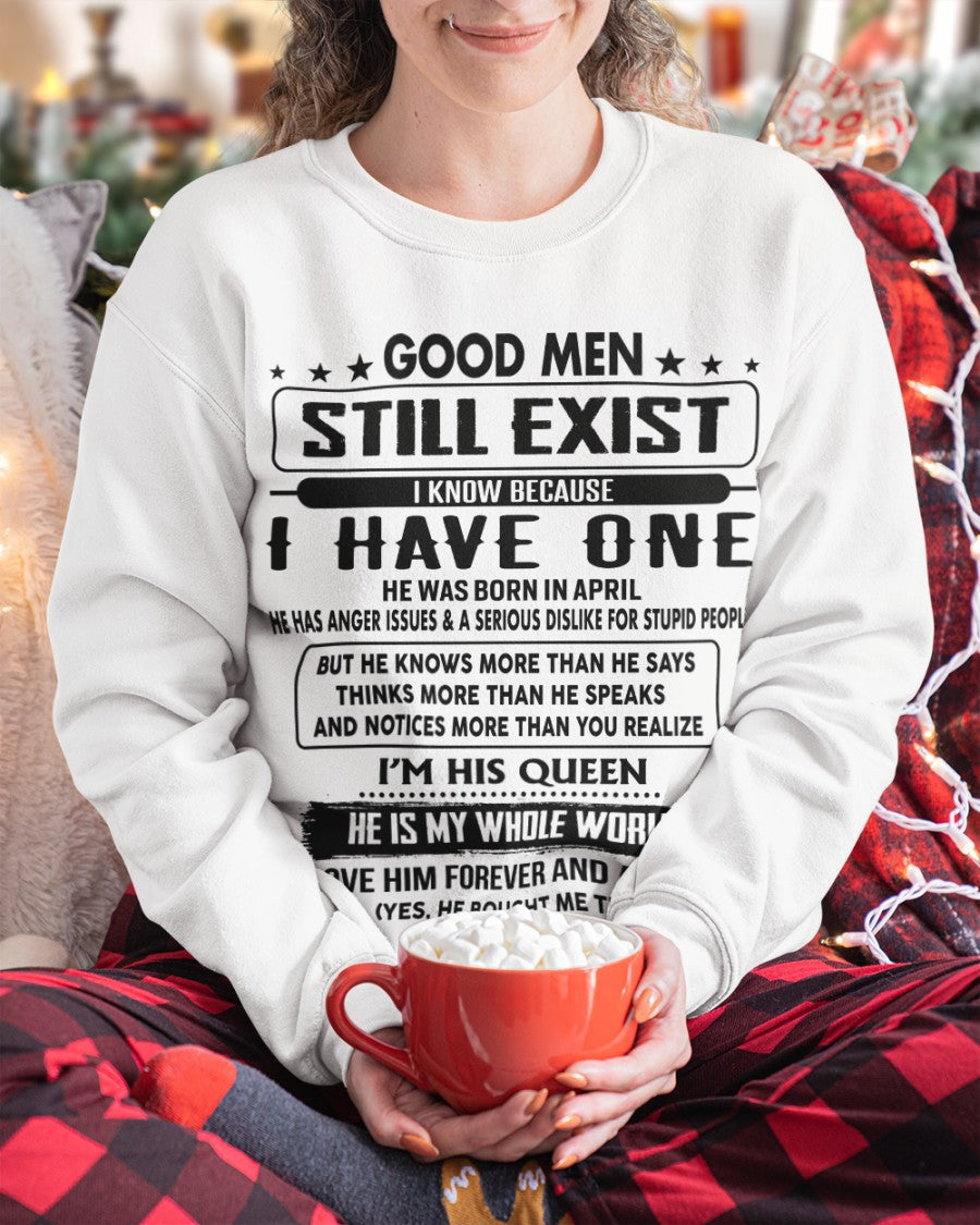 April - Good men Still Exist - gift for your girlfriend, wife from Husband - TRNN04 (SKU-GM-04)