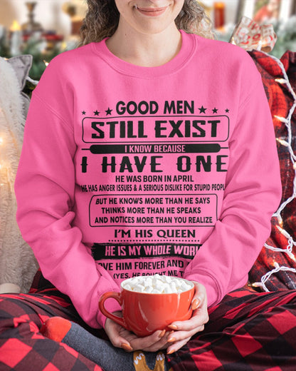 April - Good men Still Exist - gift for your girlfriend, wife from Husband - TRNN04 (SKU-GM-04)