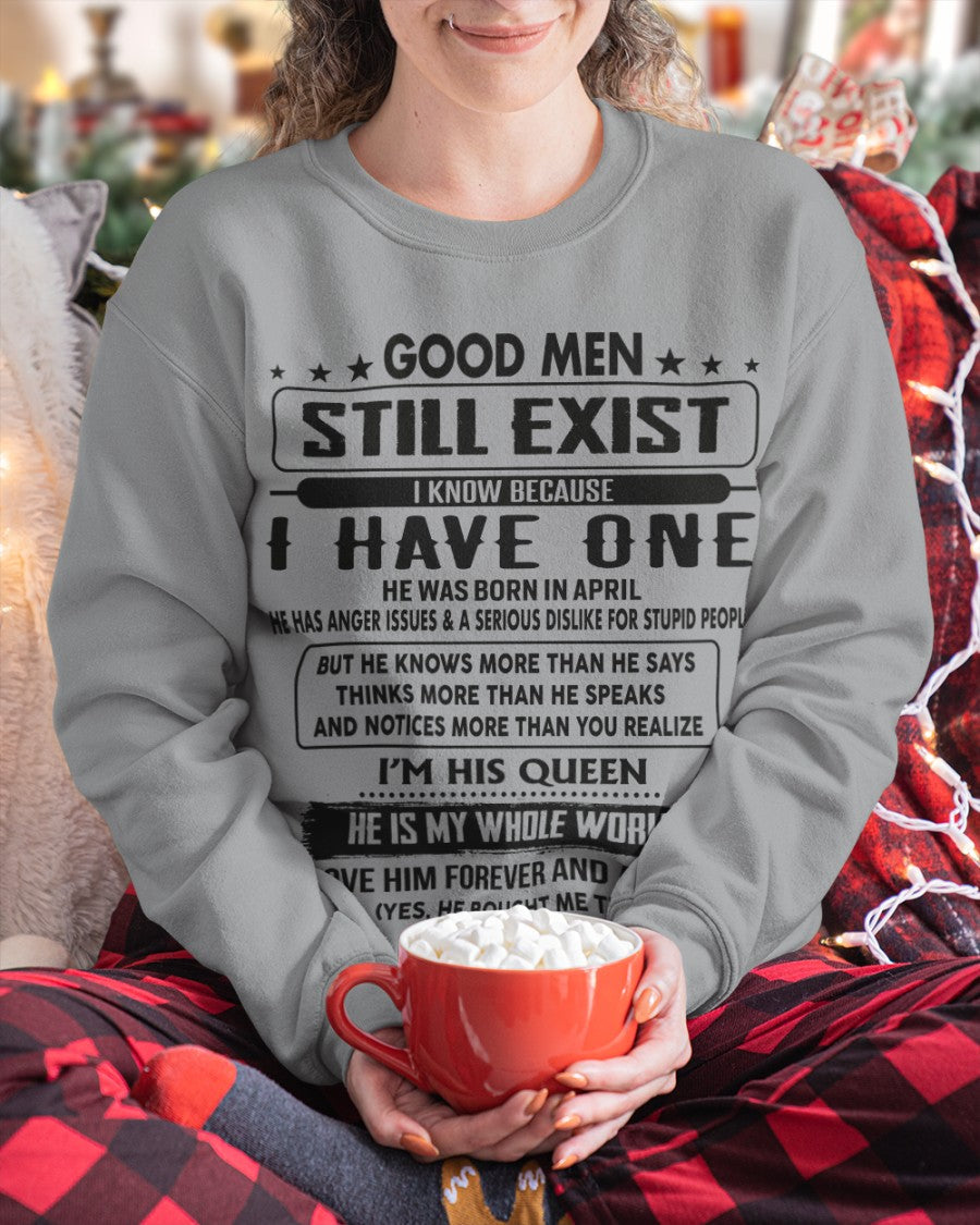 April - Good men Still Exist - gift for your girlfriend, wife from Husband - TRNN04 (SKU-GM-04)