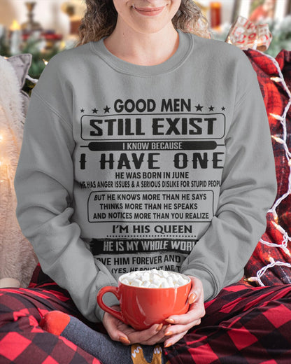 June - Good men Still Exist - gift for your girlfriend, wife from Husband - TRNN06 (SKU-GM-06)