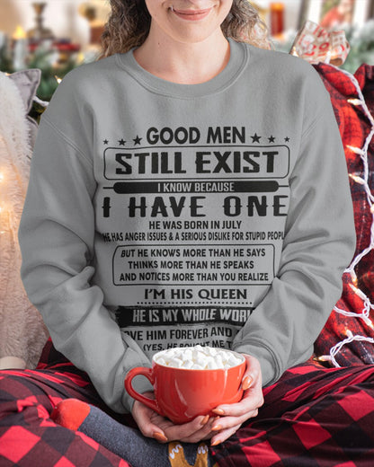 July - Good men Still Exist - gift for your girlfriend, wife from Husband - TRNN07 (SKU-GM-07)