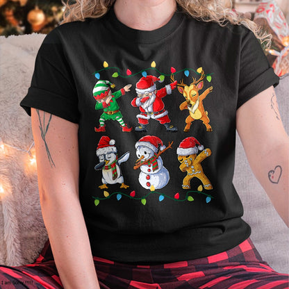 Christmas Shirts for Family, Funny christmas shirts, Christmas Unisex T-Shirt/Hoodie/Sweatshirt HLT00 - Dabbing Santa Elf Friends Christmas Boys Girls Men Xmas Dab T-Shirt