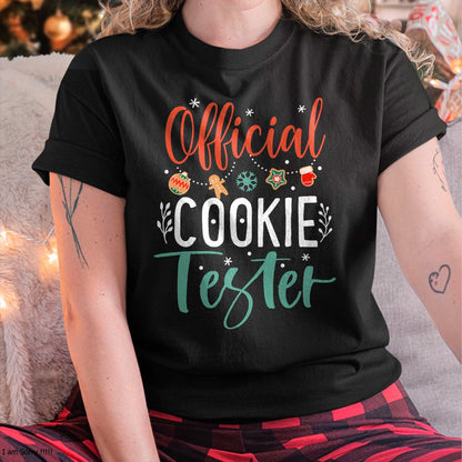 Official Cookie Tester Funny Christmas Couples Matching T-Shirt - Christmas Unisex T-Shirt/Hoodie/Sweatshirt - TRNN00