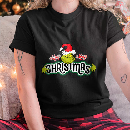 Dr. Seuss Grinch Hugs Christmas Short Sleeve T-shirt - Christmas Unisex T-Shirt/Hoodie/Sweatshirt - TRNN00