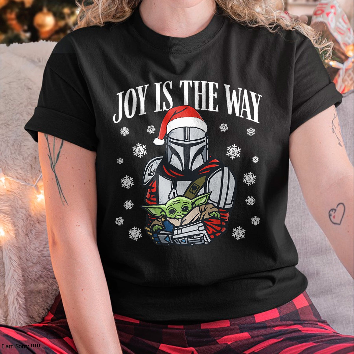 Christmas Shirts for Family, Funny christmas shirts, Christmas Unisex T-Shirt/Hoodie/Sweatshirt HLT00 - Star Wars The Mandalorian Christmas Joy Is The Way T-Shirt