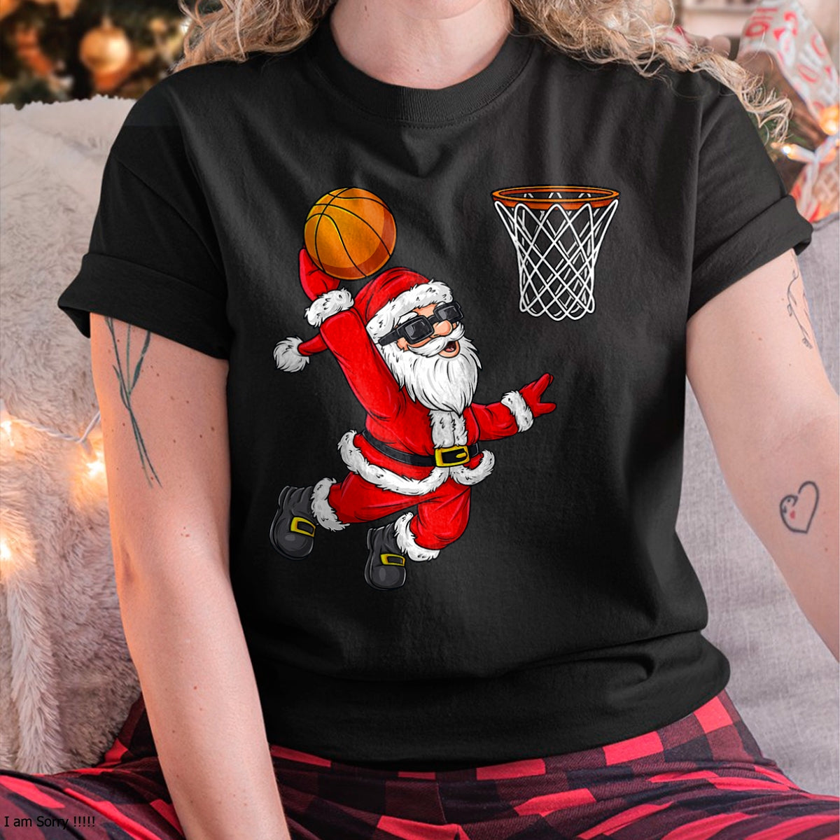 Christmas Santa Claus Dunking A Basketball Boys Kids Xmas T-Shirt - Christmas Unisex T-Shirt/Hoodie/Sweatshirt - TRNN00