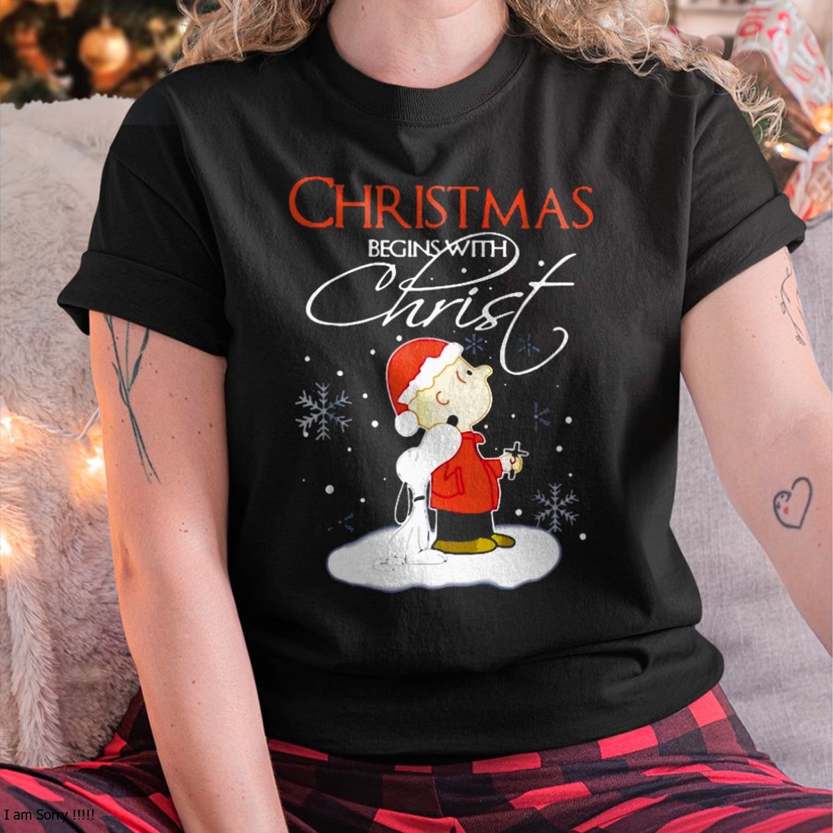 Christmas Shirts for Family, Funny christmas shirts, Christmas Unisex T-Shirt/Hoodie/Sweatshirt HLT00 - Christmas - Christmas Begins With Christ Xmas Gift Holiday costume T-Shirt