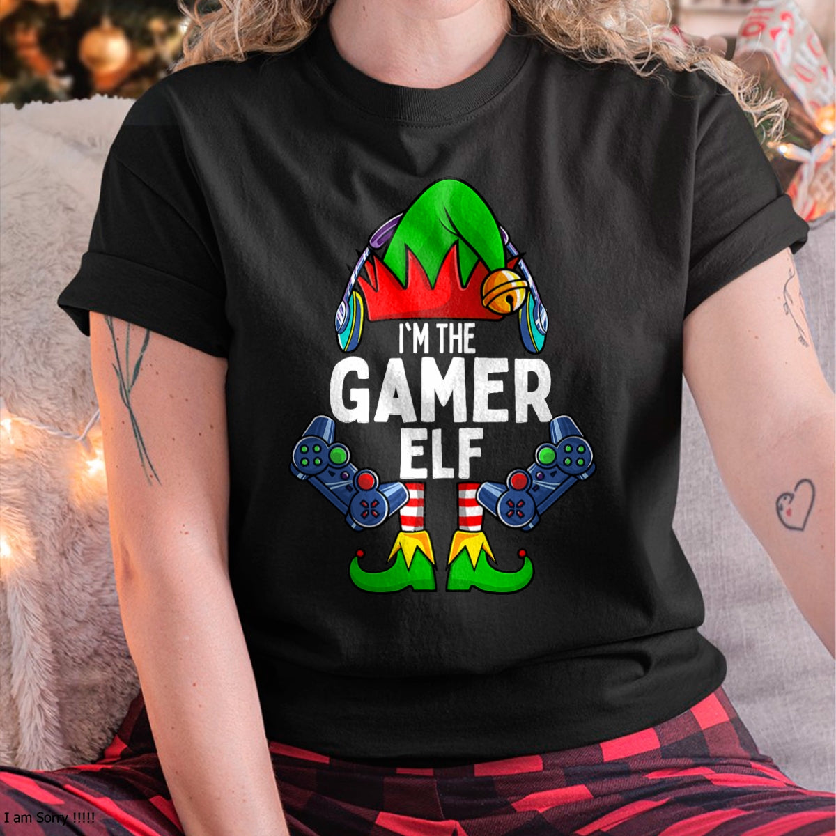 Gamer Elf Matching Family Christmas T-Shirt - Christmas Unisex T-Shirt/Hoodie/Sweatshirt - TRNN00