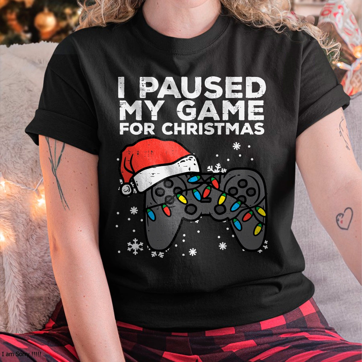 Christmas Shirts for Family, Funny christmas shirts, Christmas Unisex T-Shirt/Hoodie/Sweatshirt HLT00 - Paused My Game Christmas Gamer Xmas Men Boys Kids Youth Teen T-Shirt