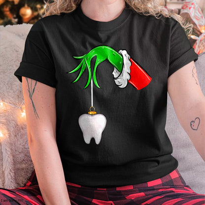 Christmas Tooth Dentist Dental Assistant Teeth Xmas Pajamas T-Shirt - Christmas Unisex T-Shirt/Hoodie/Sweatshirt - TRNN00