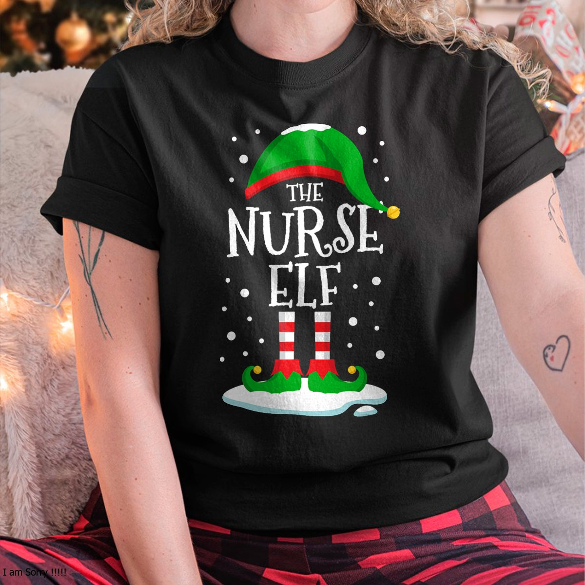 Christmas Shirts for Family, Funny christmas shirts, Christmas Unisex T-Shirt/Hoodie/Sweatshirt HLT00 - The Nurse Elf Christmas Family Matching Xmas Group Funny T-Shirt