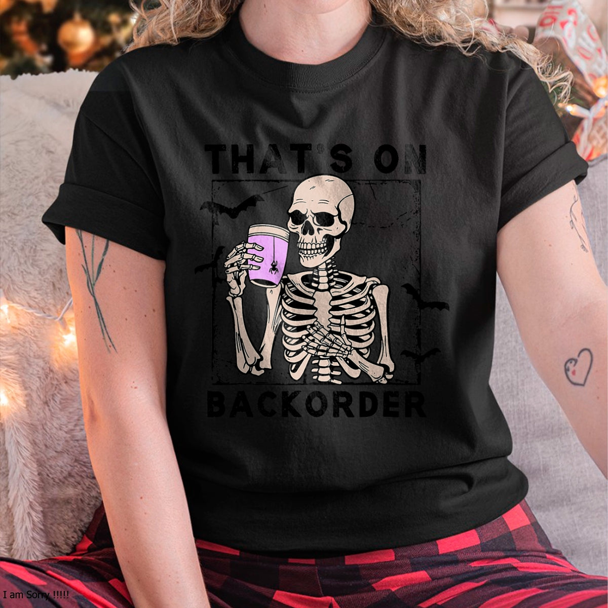 Hallowen Shirts for Family, Funny hallowen shirts, Hallowen Unisex T-Shirt/Hoodie/Sweatshirt HLT00 - That’s On Backorder Skeleton Drink Halloween Bat Fly T-Shirt