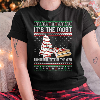 Its The Most Wonderful Time Of The Year Christmas tree cake T-Shirt - Christmas Unisex T-Shirt/Hoodie/Sweatshirt - TRNN00