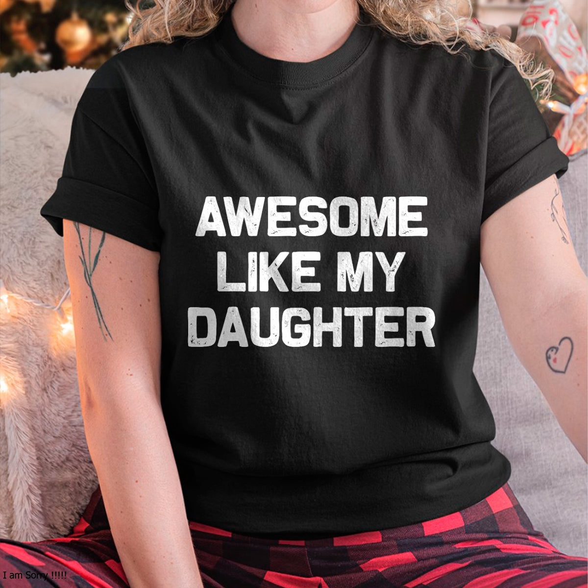 Christmas Shirts for Family, Funny christmas shirts, Christmas Unisex T-Shirt/Hoodie/Sweatshirt HLT00 - Awesome Like My Daughter Gifts Men Funny Fathers Day Dad T-Shirt