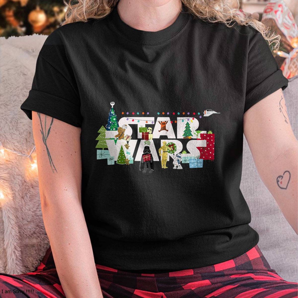 Christmas Shirts for Family, Funny christmas shirts, Christmas Unisex T-Shirt/Hoodie/Sweatshirt HLT00 - Star Wars Christmas Logo Holiday Celebration T-Shirt