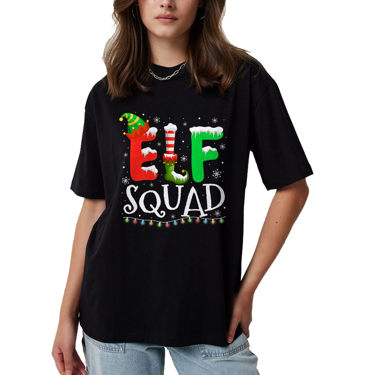 Elf Family Christmas Matching Pajamas Xmas Elf Squad T-Shirt - Christmas Unisex T-Shirt/Hoodie/Sweatshirt - TRNN00