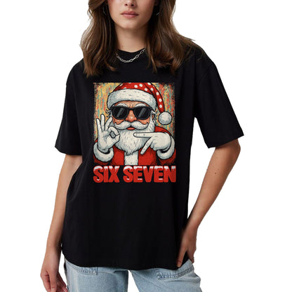 Funny Six Seven Meme Christmas Cool Santa Saying 6 7 T-Shirt - Christmas Unisex T-Shirt/Hoodie/Sweatshirt - TRNN00