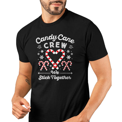 Christmas Candy Cane Heart Holiday Family Matching Pajama PJ T-Shirt - Christmas Unisex T-Shirt/Hoodie/Sweatshirt - TRNN00