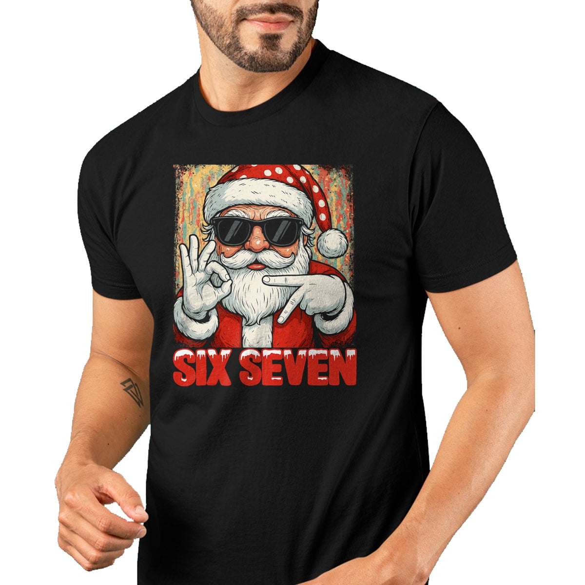 Funny Six Seven Meme Christmas Cool Santa Saying 6 7 T-Shirt - Christmas Unisex T-Shirt/Hoodie/Sweatshirt - TRNN00