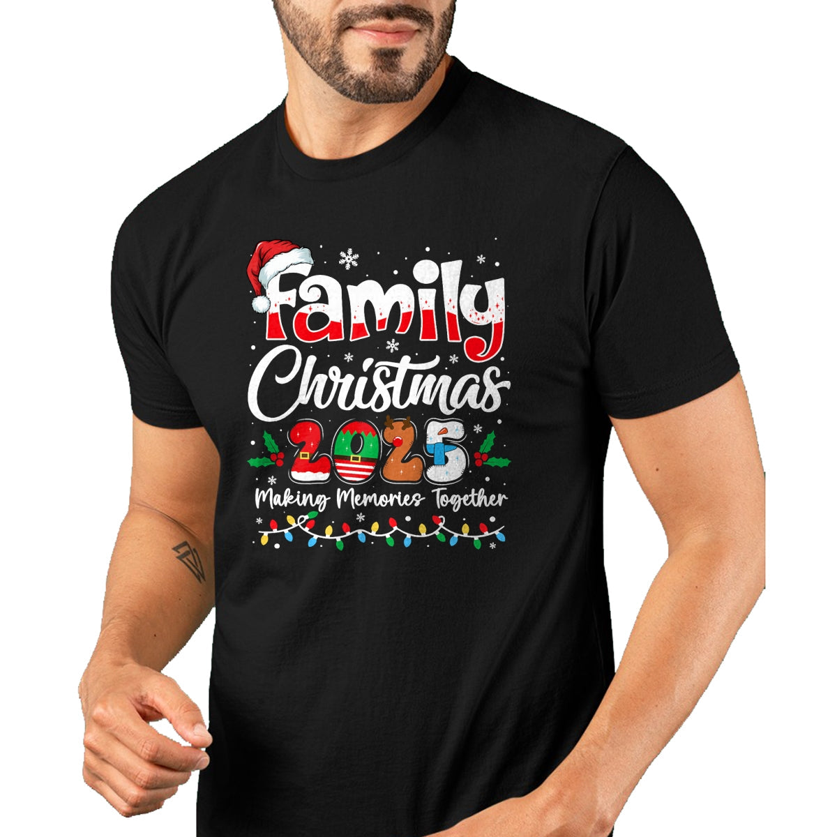 Family Christmas 2025 Matching Outfit Xmas Squad Santa T-Shirt - Christmas Unisex T-Shirt/Hoodie/Sweatshirt - TRNN00