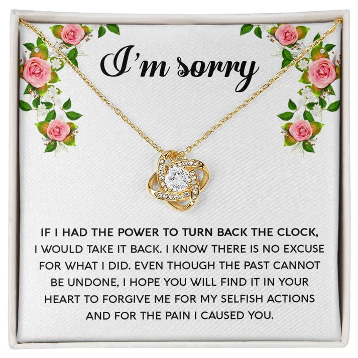 Premium Love Knot Necklace - For Wife From Husband to Apologize