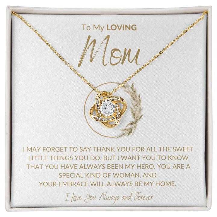 Gift For My Mom - Premium Love Knot Necklace