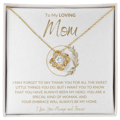 Gift For My Mom - Premium Love Knot Necklace