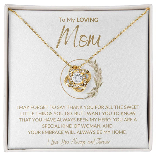 Gift For My Mom - Premium Love Knot Necklace
