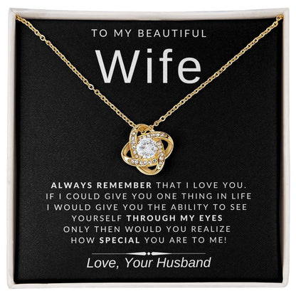 From Husband - Premium Love Knot Necklace