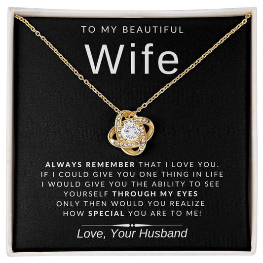 From Husband - Premium Love Knot Necklace