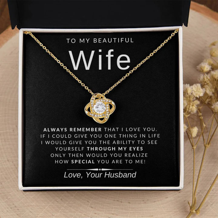 From Husband - Premium Love Knot Necklace