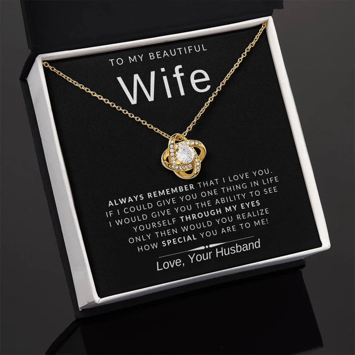 From Husband - Premium Love Knot Necklace