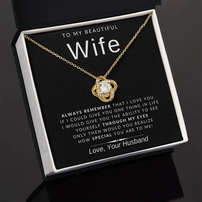 From Husband - Premium Love Knot Necklace