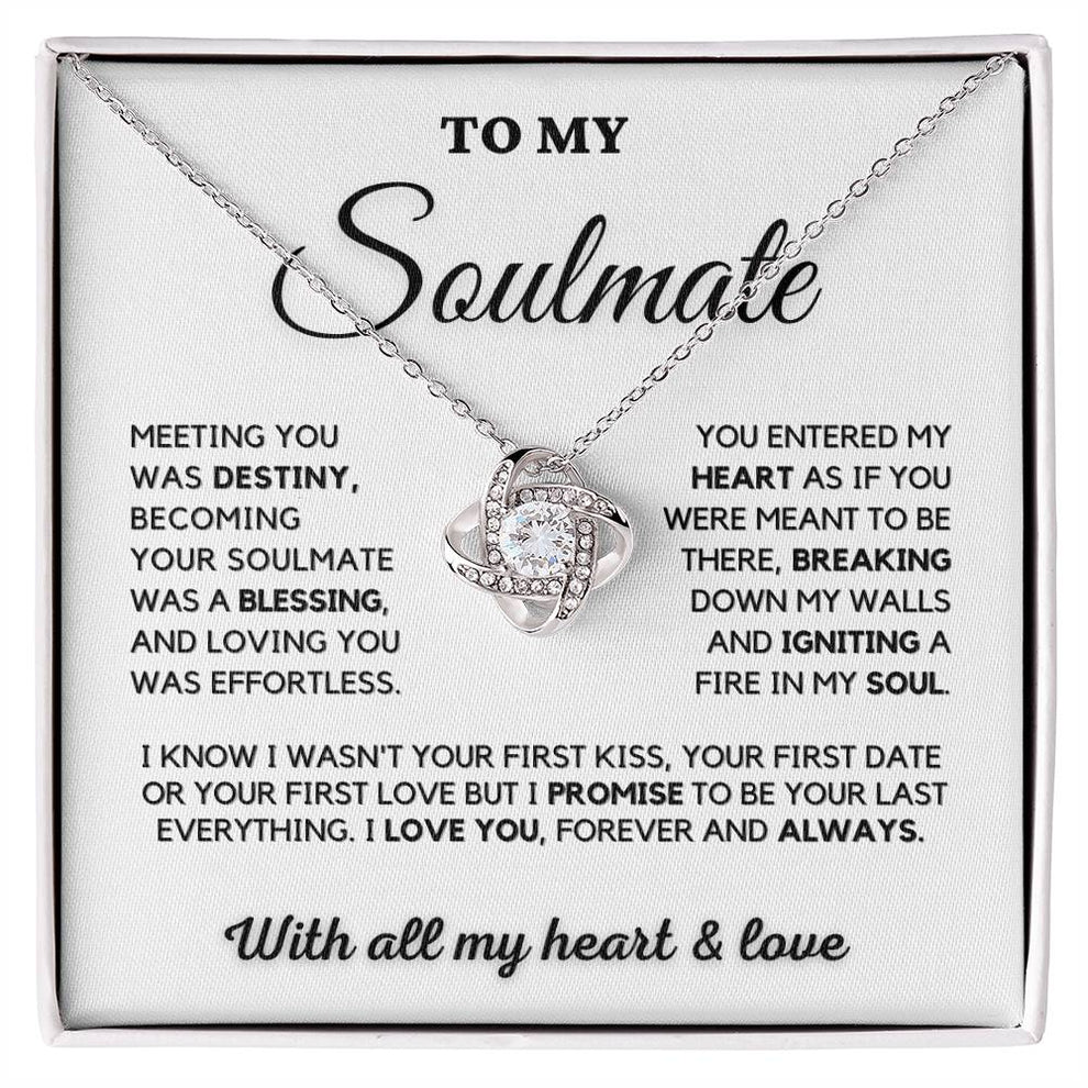 Gift To My Wife From Husband - Premium Love Knot Necklace