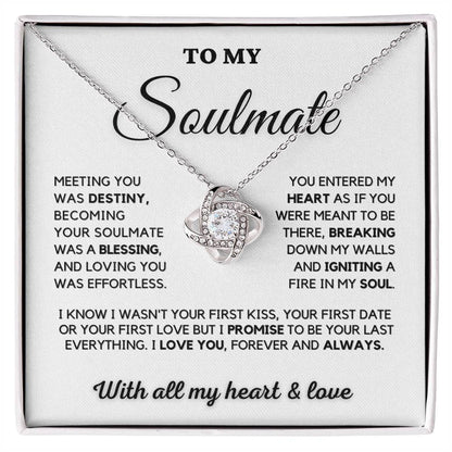 Gift To My Wife From Husband - Premium Love Knot Necklace