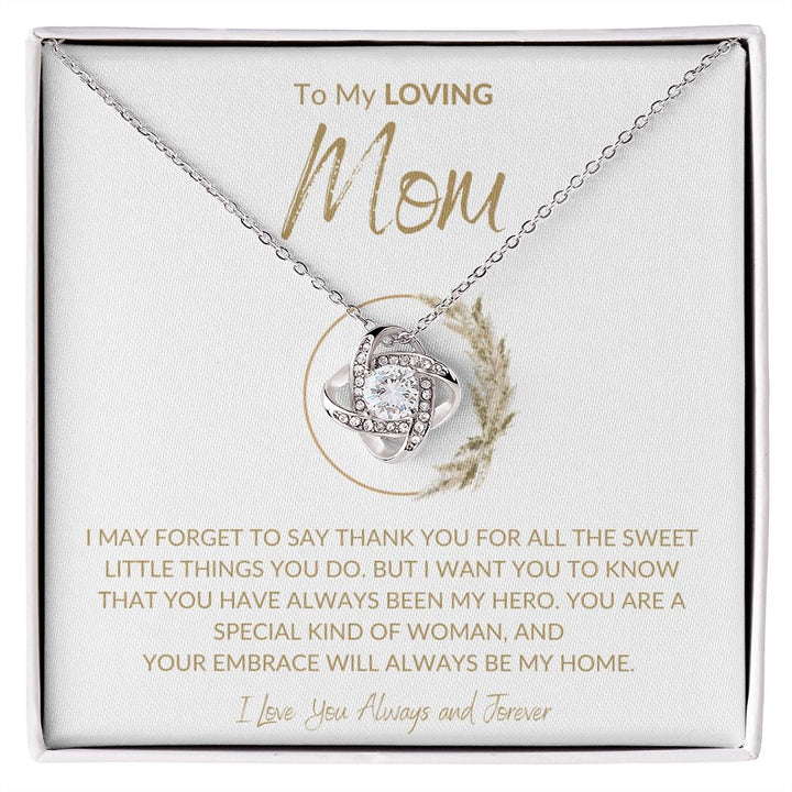 Gift For My Mom - Premium Love Knot Necklace