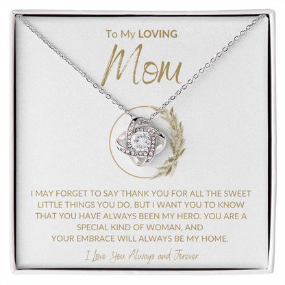 Gift For My Mom - Premium Love Knot Necklace
