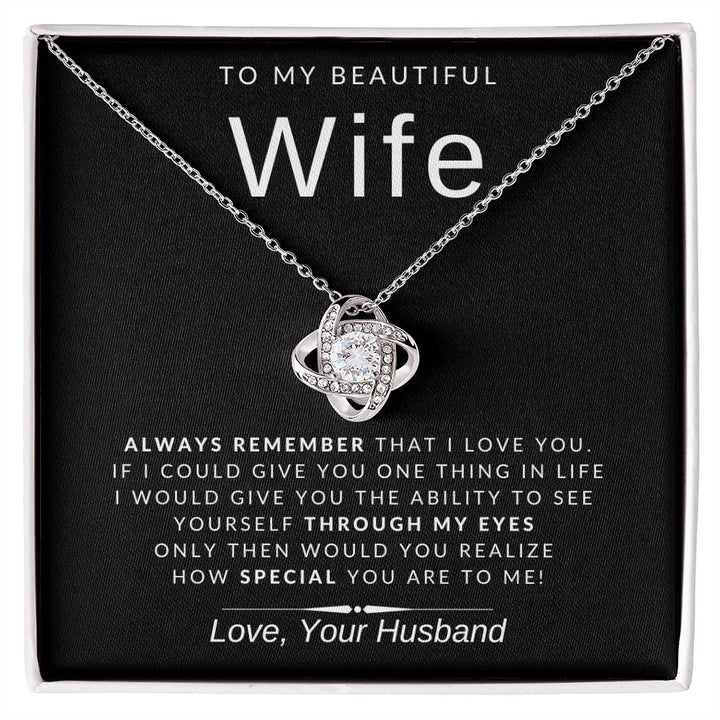 From Husband - Premium Love Knot Necklace