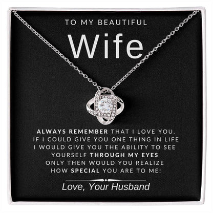 From Husband - Premium Love Knot Necklace