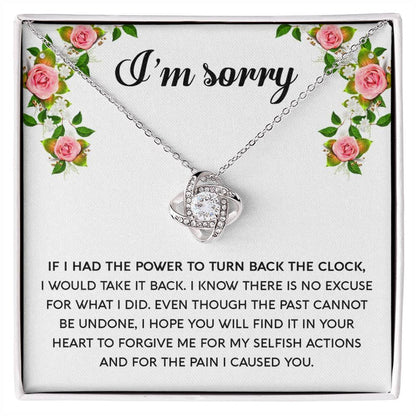 Premium Love Knot Necklace - For Wife From Husband to Apologize
